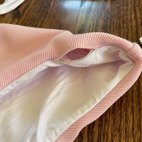 Splendid Girls Art Deco Reversible Bralette/Retro Bikini in Pink & White NWT - Picture 4 of 4